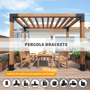 single pergola bracket kit – fits 90 x 90mm timber